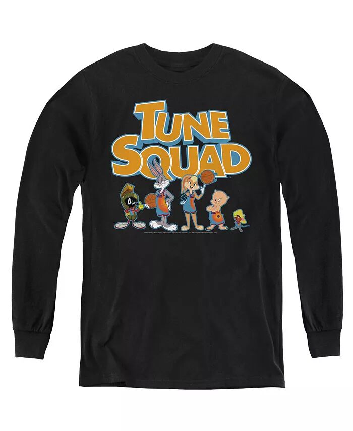 

Толстовка с длинным рукавом с надписью Tune Squad Letters для мальчиков Space Jam 2, черный