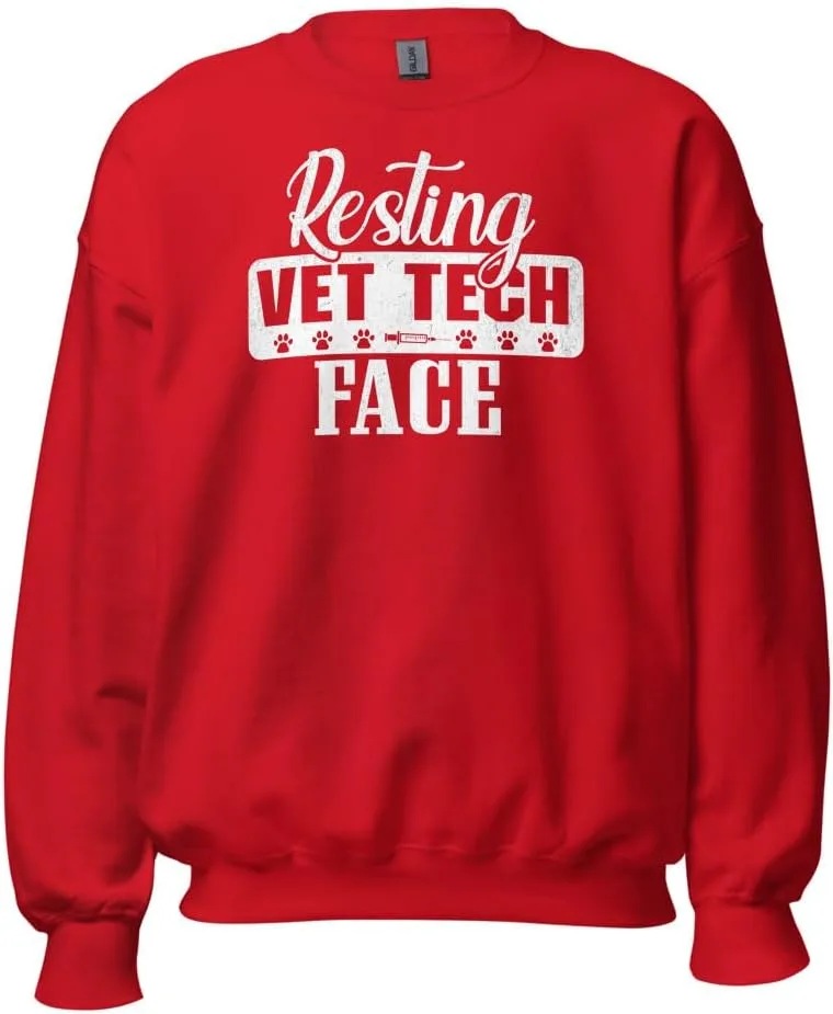 Свитшот Unisex Veterinary Assistant, Resting Vet Tech Face