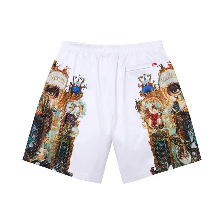 Шорты Supreme Michael Jackson Dangerous Mesh Short 'White' — фото 2