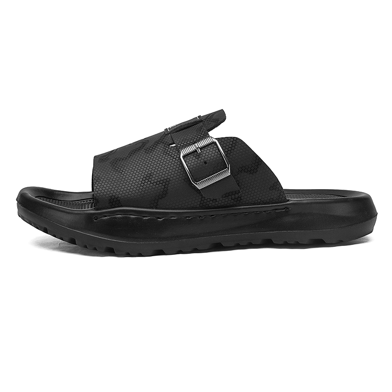 

Сандалии-слайдеры с резиновой подошвой и противоскользящим покрытием для мужчин Shiozawa, Black