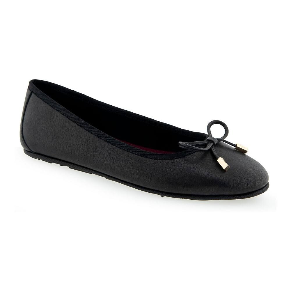 Женские кожаные балетки Aerosoles Pia, черный