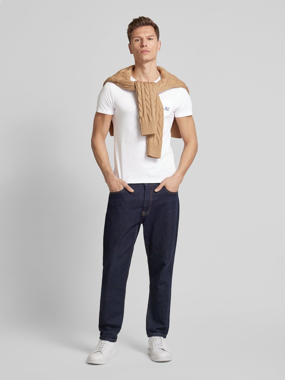 

Футболка с нагрудным карманом Polo Ralph Lauren, белый