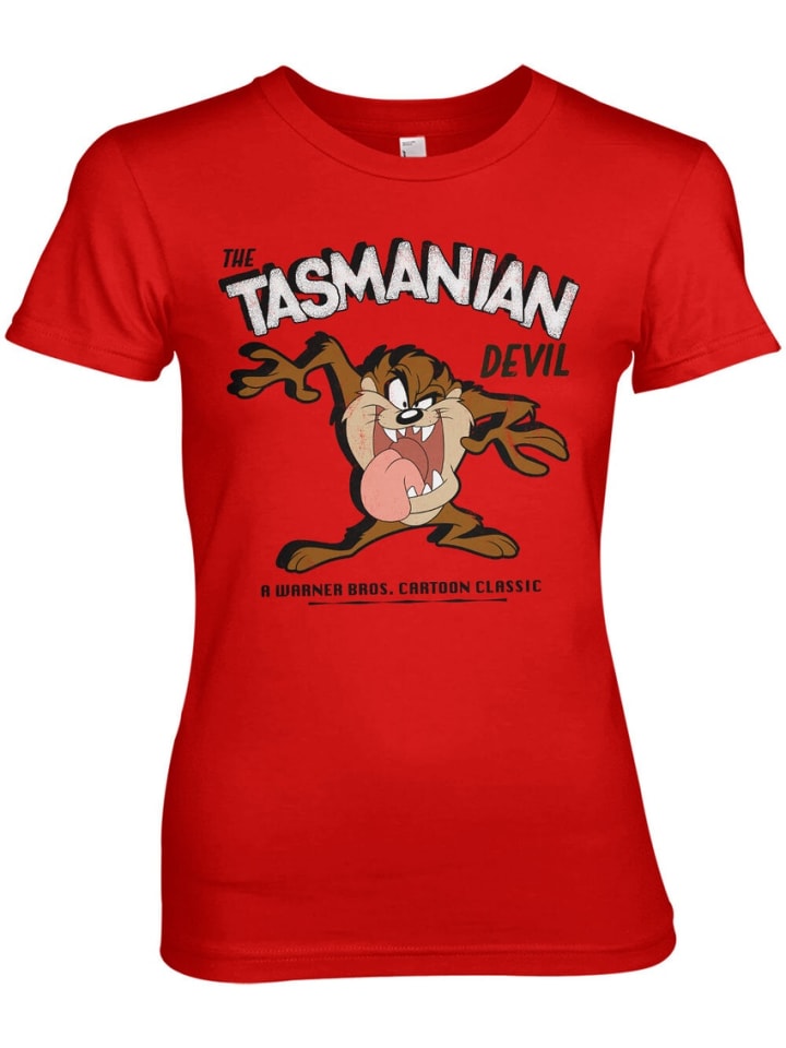 

Футболка The Tasmanian Devil Girly Tee Looney Tunes , красный