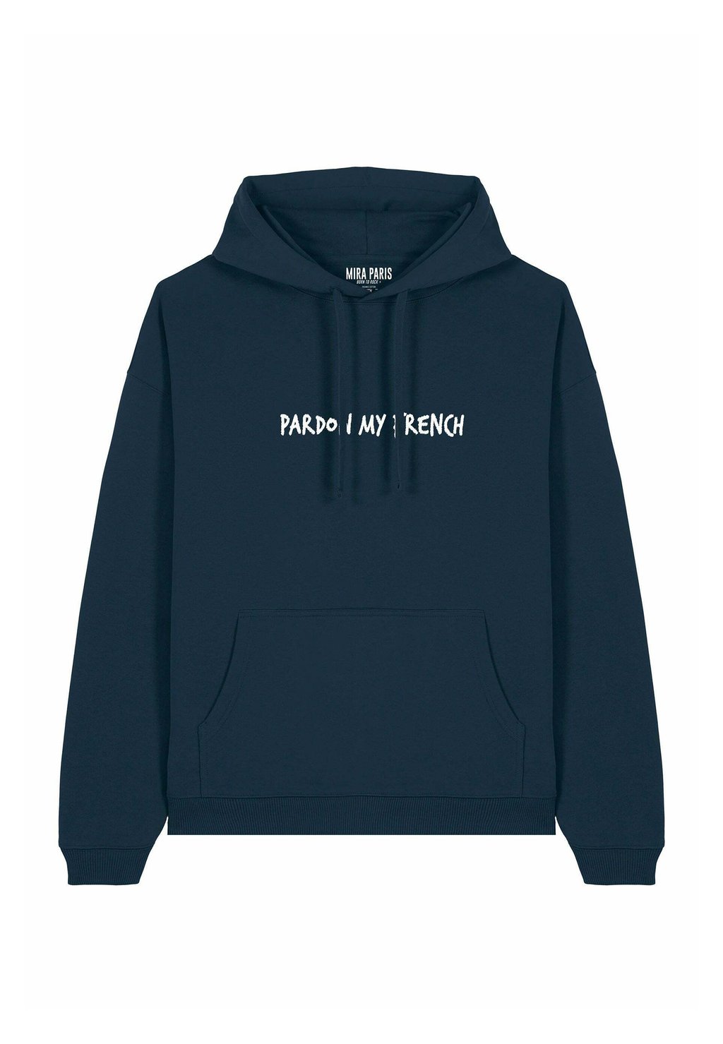 

Толстовка FRENCH EMBROIDERY UNISEX OVERSIZE - Hoodie Mira Paris, темно-синий