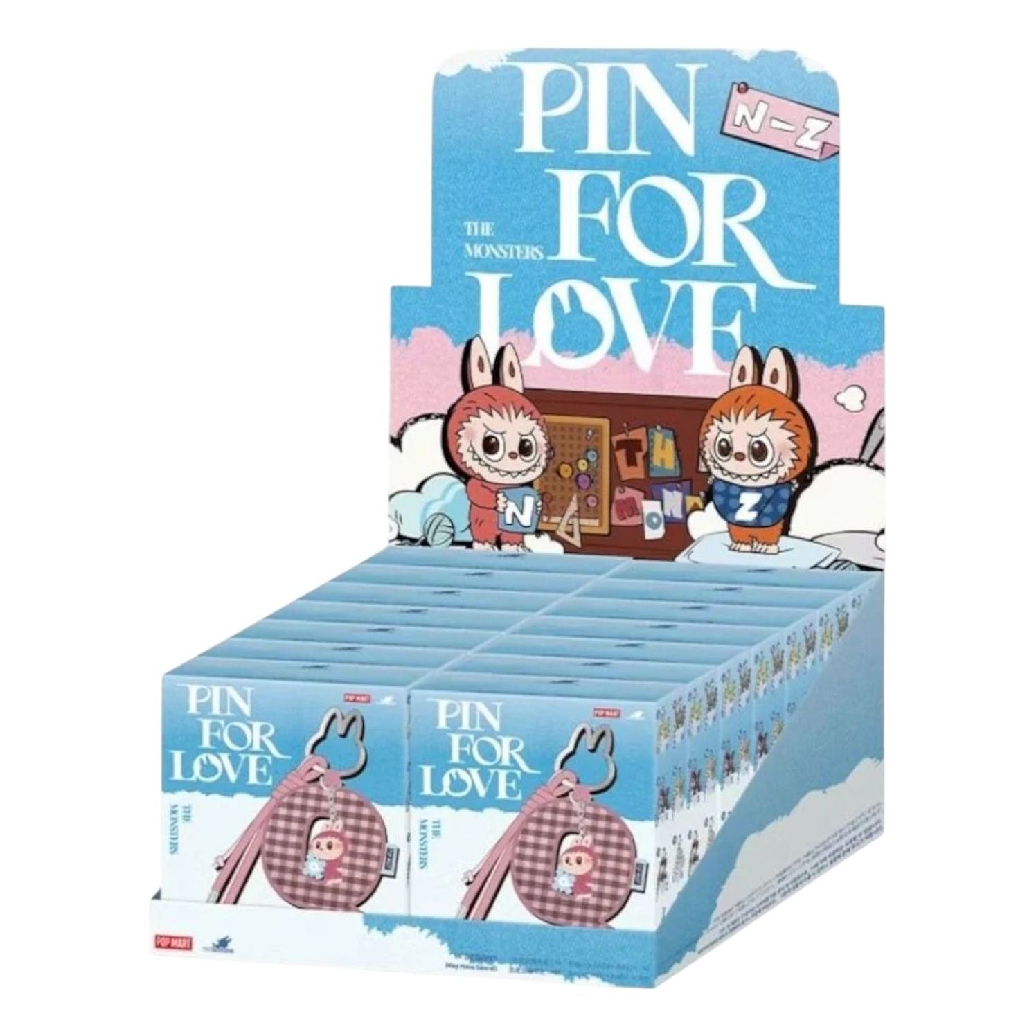 

Лабубу Pop Mart The Monsters Labubu Pin for Love Letter Pendant Sealed Case (N-Z) (14 Blind Boxes)