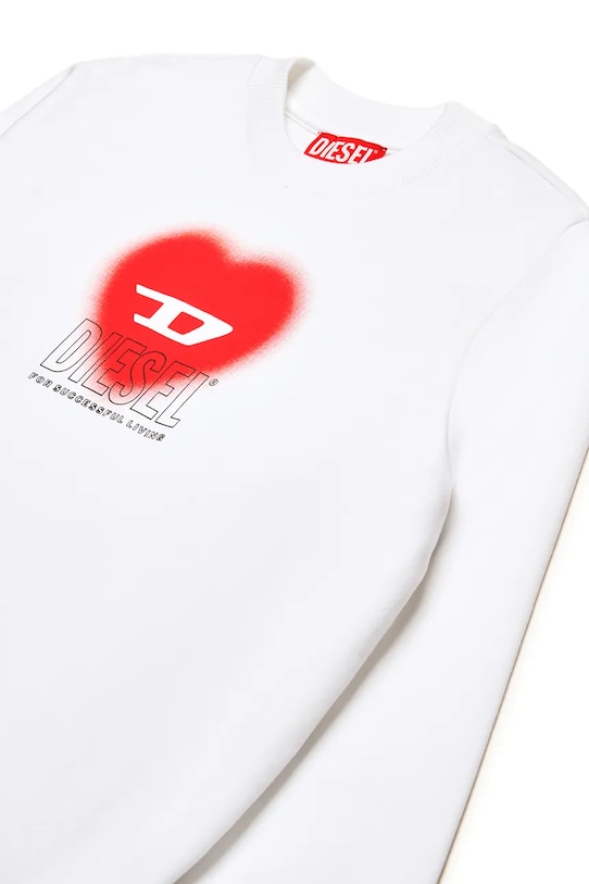Детская хлопковая толстовка SCACUORE SWEAT-SHIRT Diesel, белый — фото 3