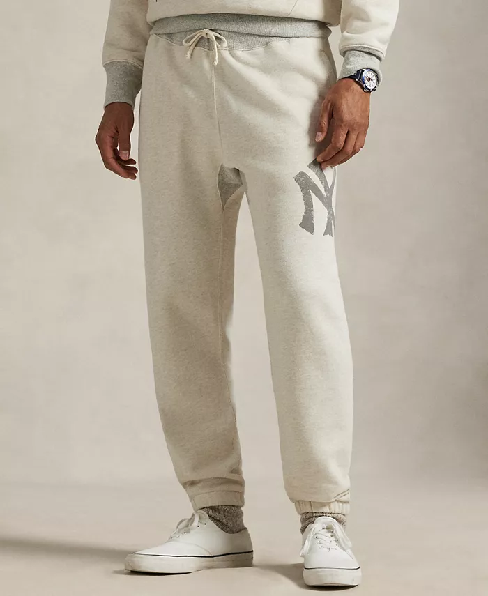 Унисекс спортивные штаны New York Yankees Polo Ralph Lauren, слоновая кость/кремовый — фото 2