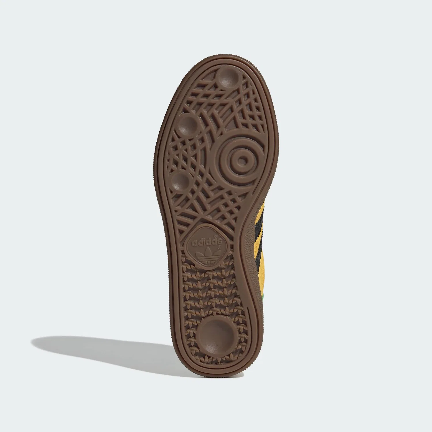 Кроссовки детские спортивные Handball Spezial Adidas, черный/желтый — фото 4