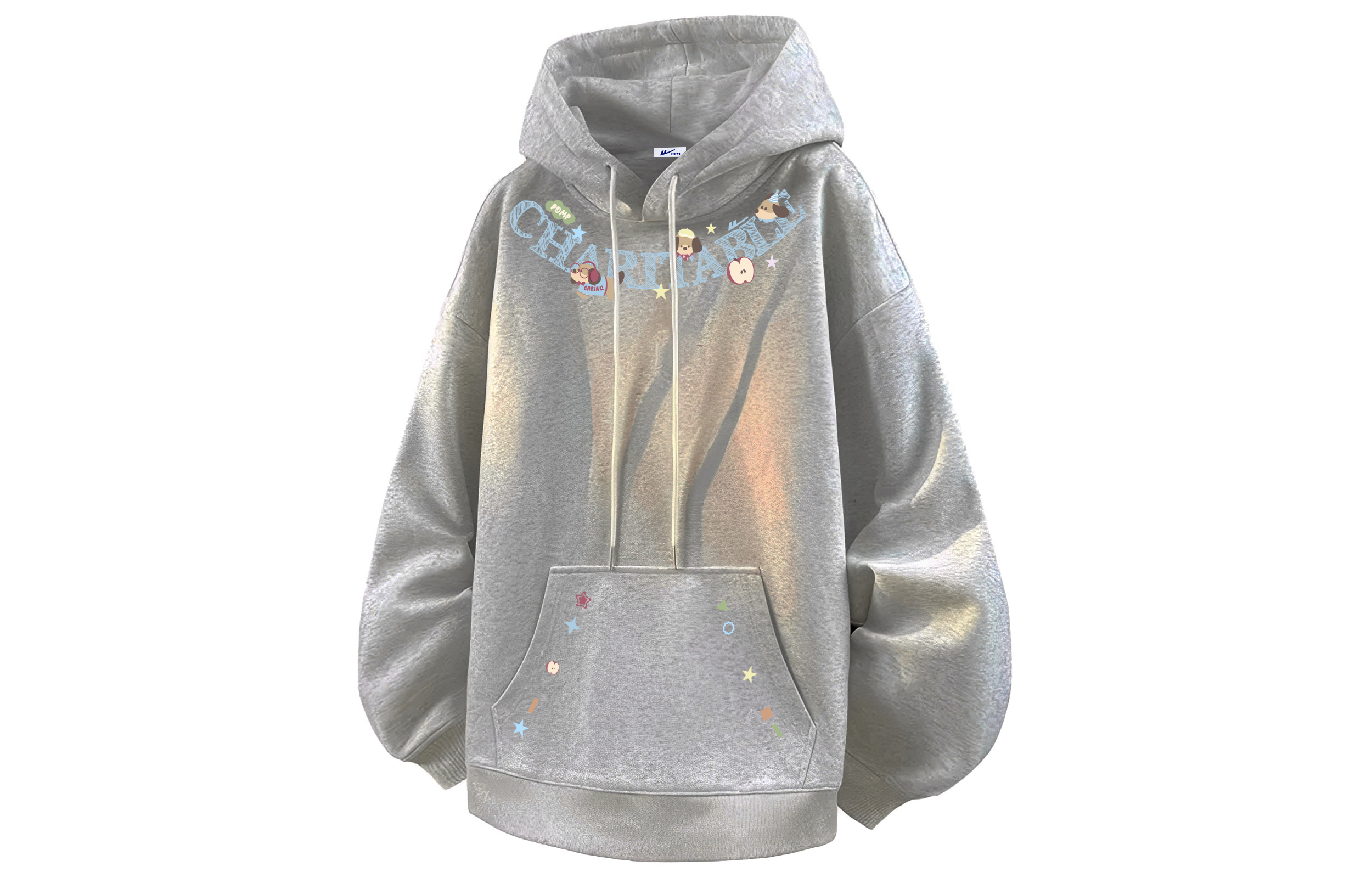 

Толстовка с капюшоном Unisex Moderate Base Layer WARRIOR, светло-heather серый