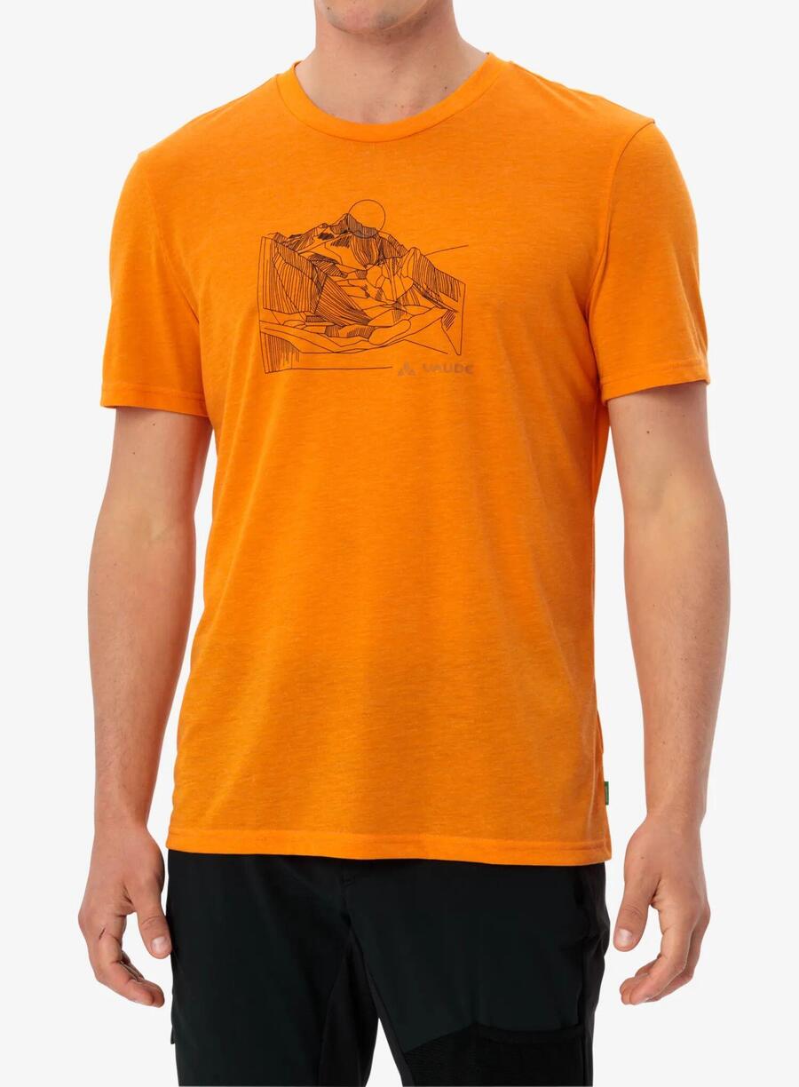 

VAUDE Футболка для мужчин Tekoa T-Shirt III, быстросохнущая и препятствующая появлению запахов