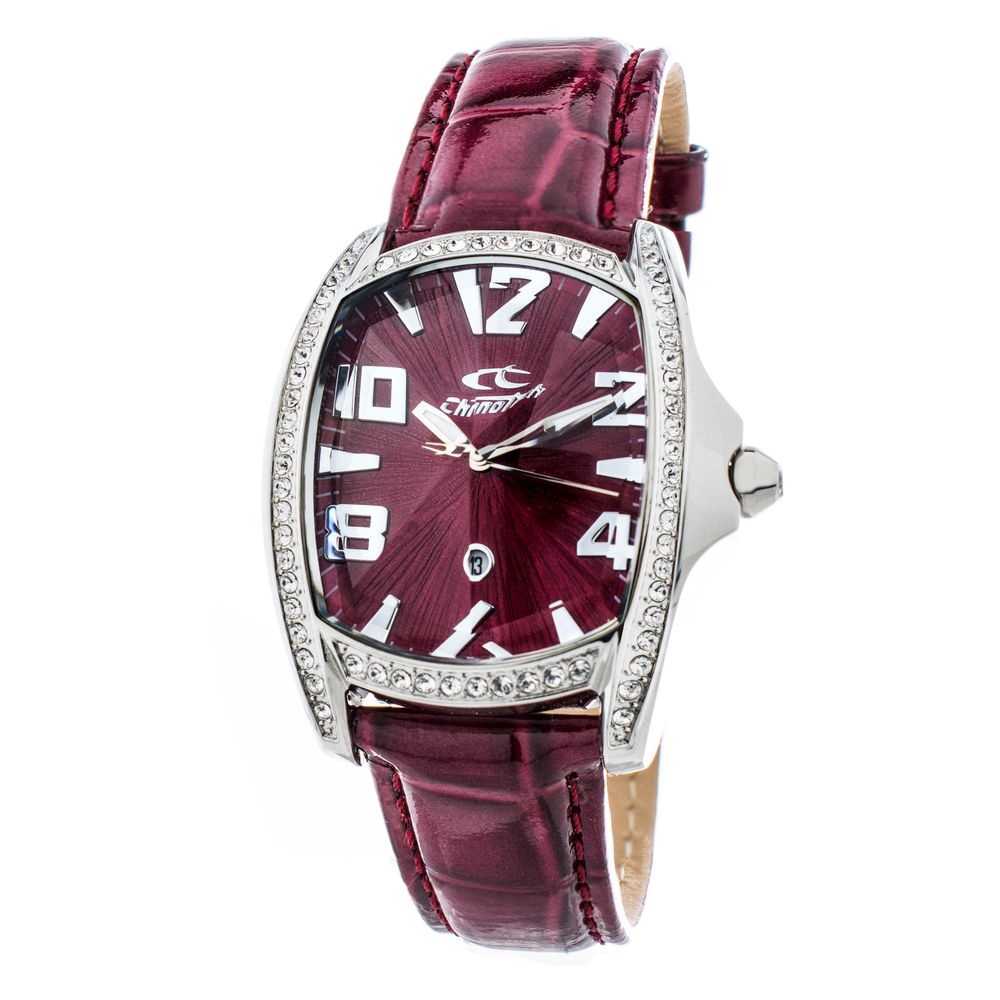 

Часы Chronotech LeatherWatch, красный