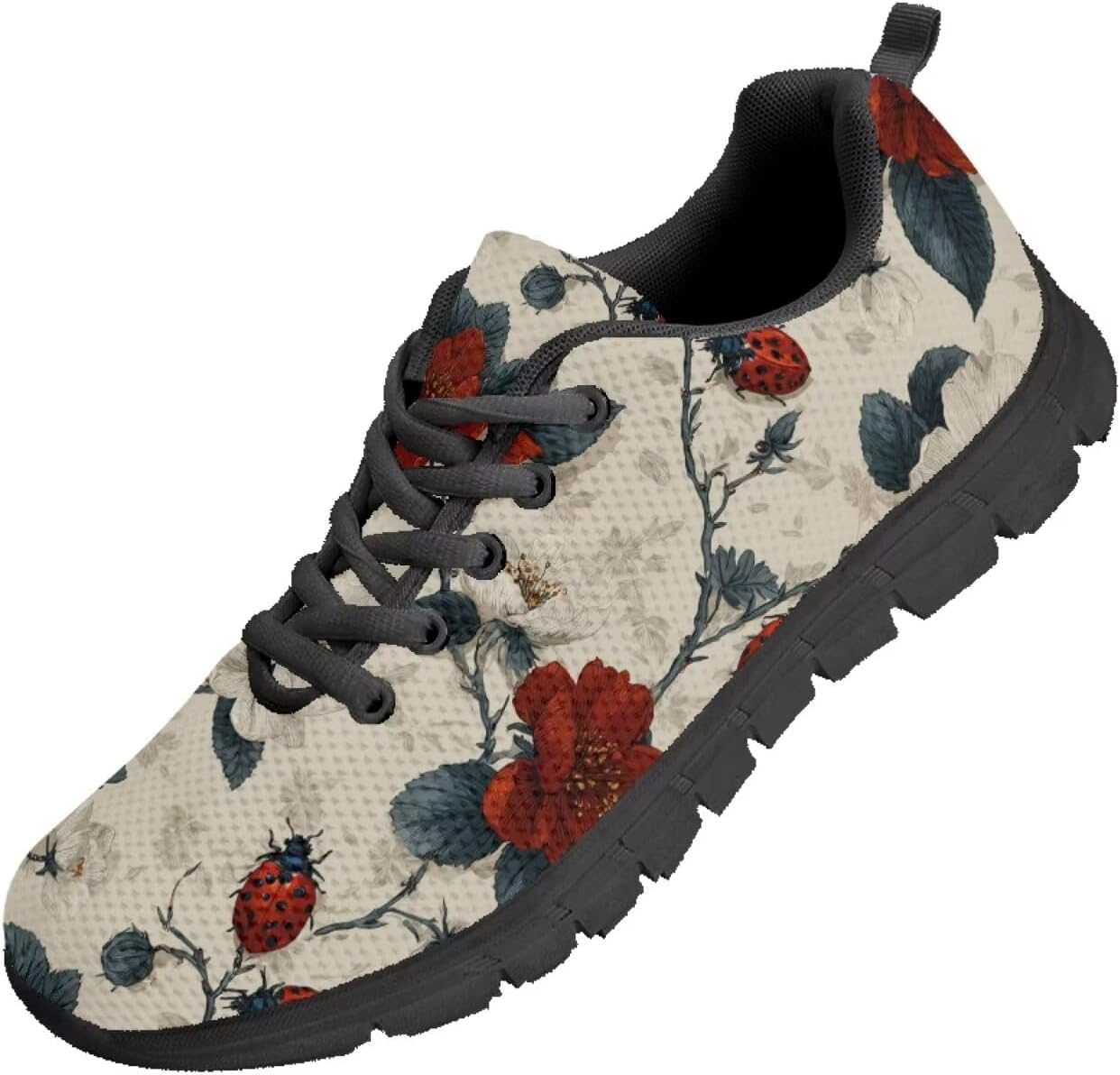 

Кроссовки Funnydude Funny Print для мужчин, удобные повседневные легкие прогулочные кроссовки, Ladybug