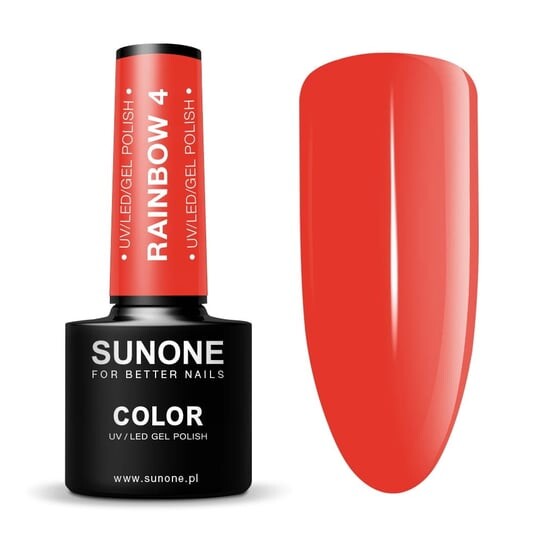 

Лак гибридный Sunone Rainbow 4 красный 5мл