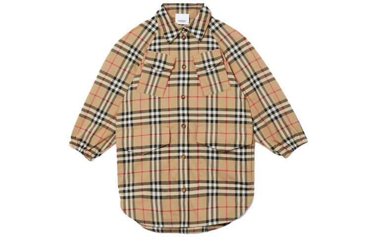 

Детское платье Burberry Kids, цвет Khaki