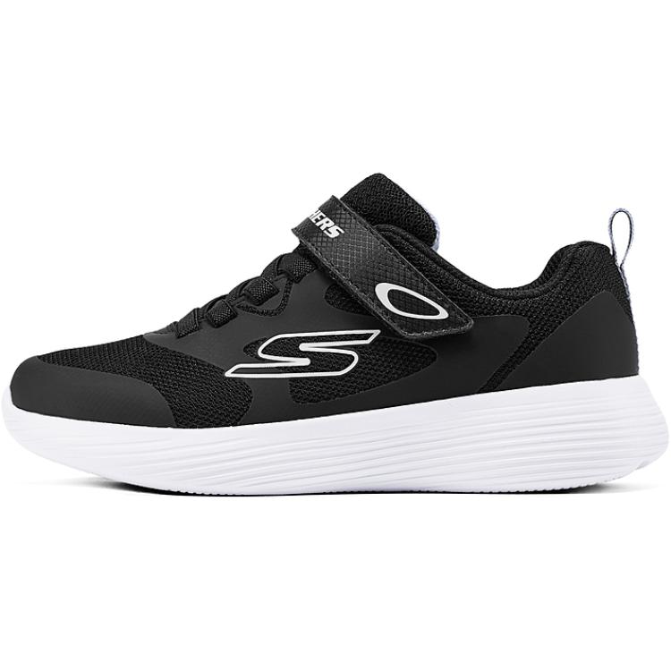 

Износостойкие дышащие низкие детские кроссовки для повседневной жизни Skechers Kids, черный