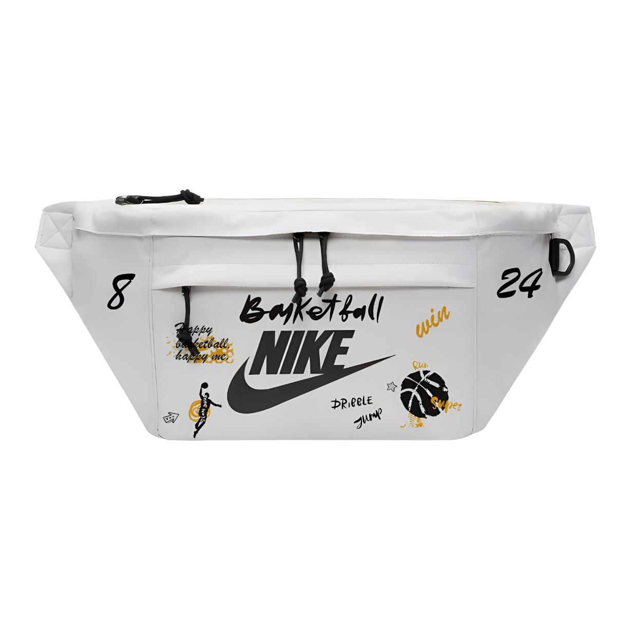 

Nike Тканевая поясная сумка через плечо унисекс светло-бежевая, Basketball Black