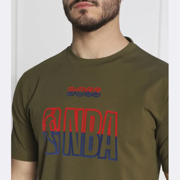 T_Basket_4 футболка свободного кроя Boss x NBA Boss, зеленый — фото 2