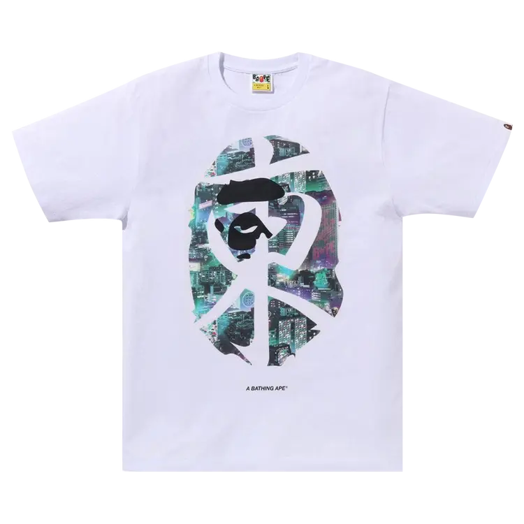 

Футболка BAPE Neon Tokyo 'White', белый