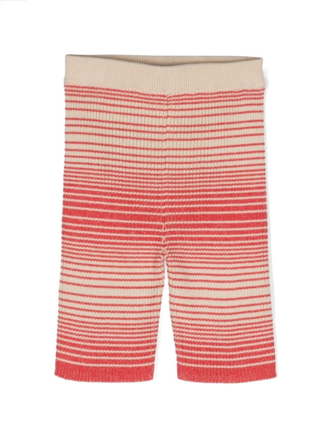 

Полосатые шорты в рубчик с нашивкой-логотипом Gucci Kids, бежевый