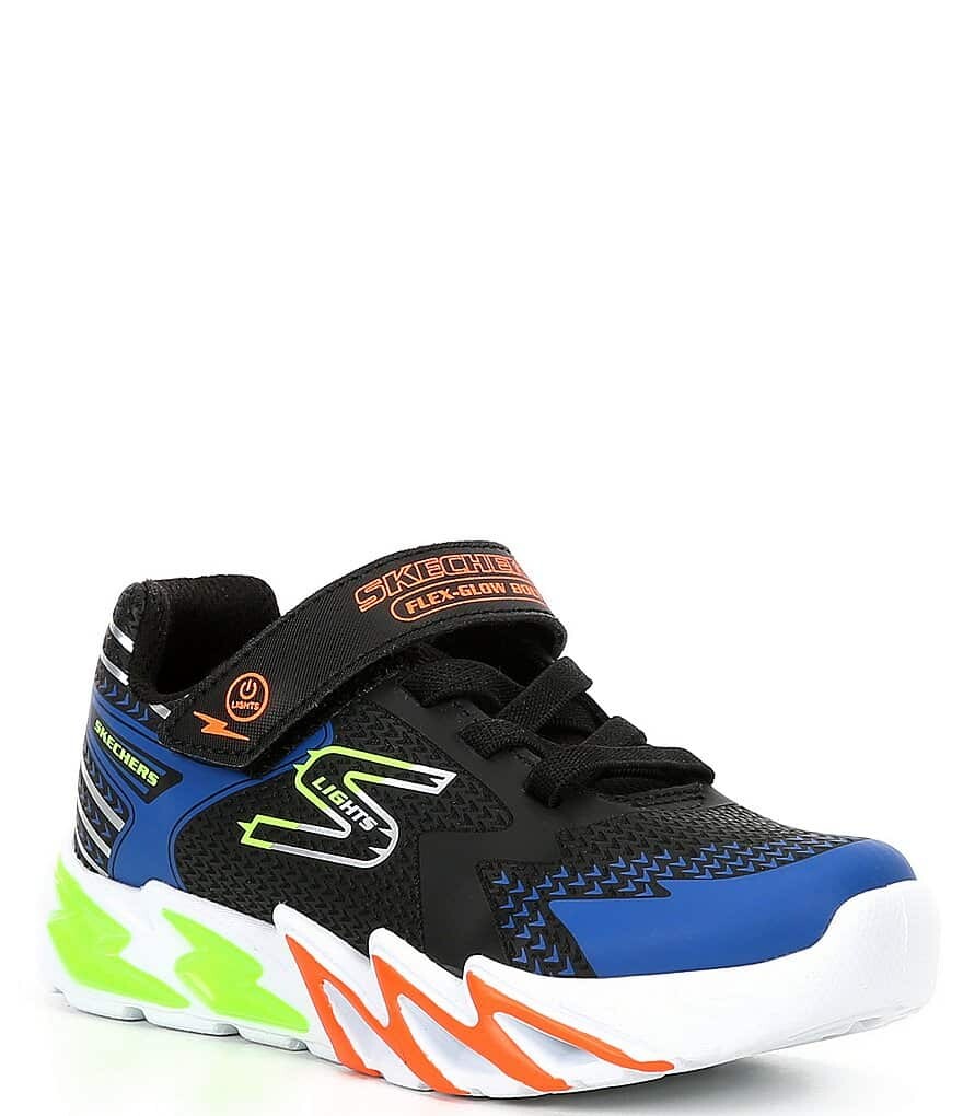 

Кроссовки Skechers Boys' S Lights Flex-Glow с подсветкой (для малышей), черный