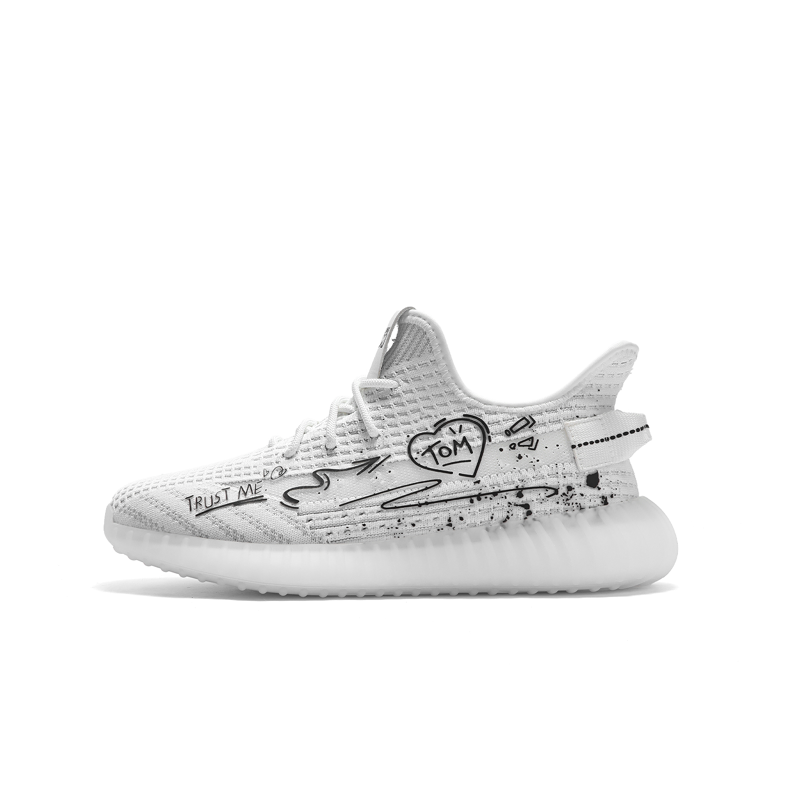 

TALKING TOM Низкие повседневные кроссовки унисекс светло-голубые белые, цвет White