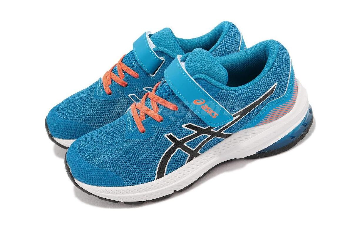 Детские кроссовки Asics GT-1000 11 GS, Blue with Black Lettering — фото 3