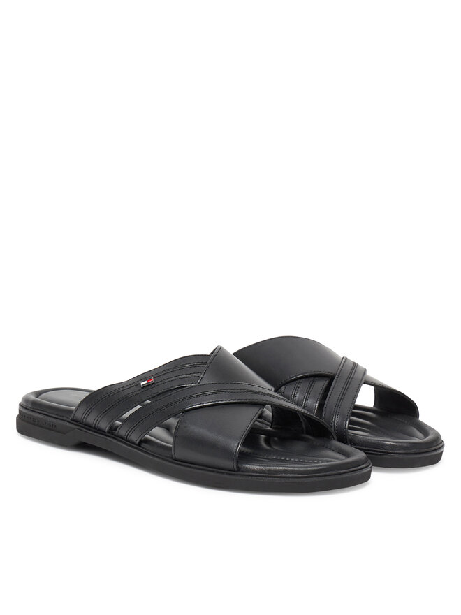 Сабо Premium Hilfiger Cc Lth Sandal FM0FM05504 Tommy Hilfiger, черный — фото 2