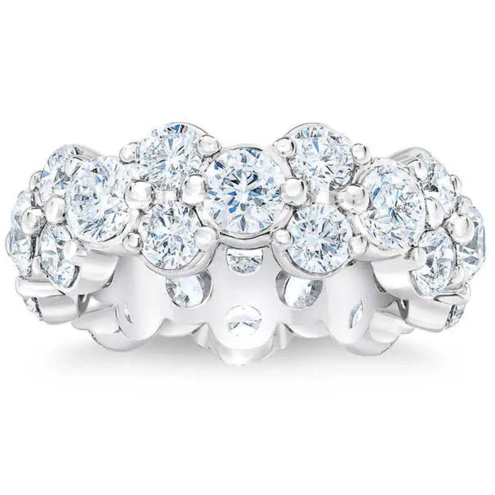 

Кольцо с бриллиантом TW Eternity 5 1/2 карата, женское, из 14-каратного золота, выращенное в лаборатории Pompeii2, 14K Yellow Gold