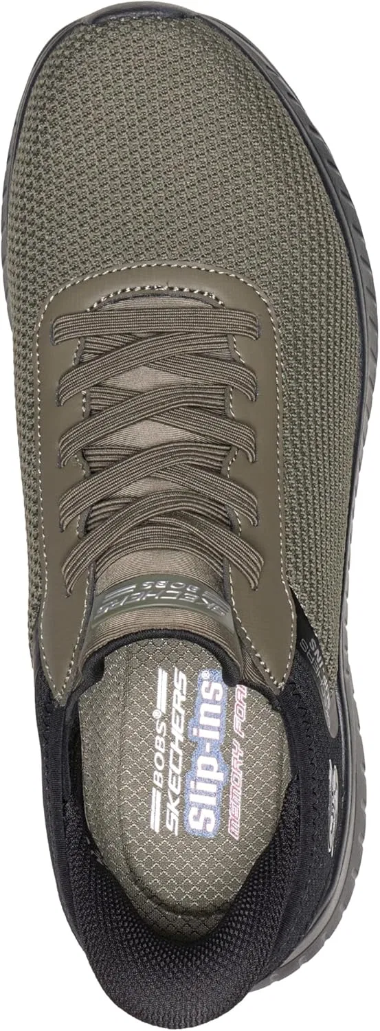 Мужские кроссовки Skechers Hands Free Slip-Ins Squad Chaos-Solid Tour Trainers, Olive Leaf For Me Leaf It To Me — фото 3