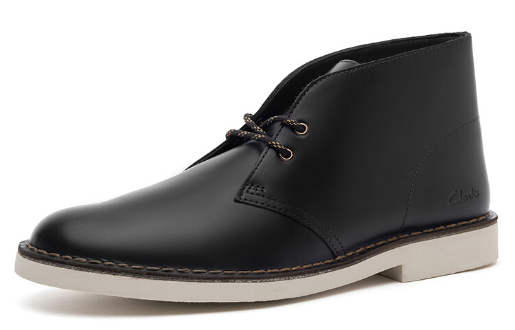 Женское ботинки Clarks Originals из натуральной кожи, черный — фото 3