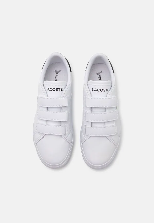Детские кроссовки powercourt core essentials унисекс Lacoste, White/Black — фото 4