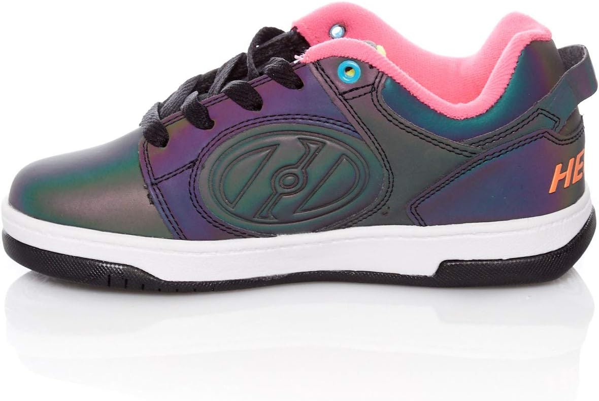 Кроссовки Heelys Voyager с колесиками для девочек, черно-желто-розовые — фото 3