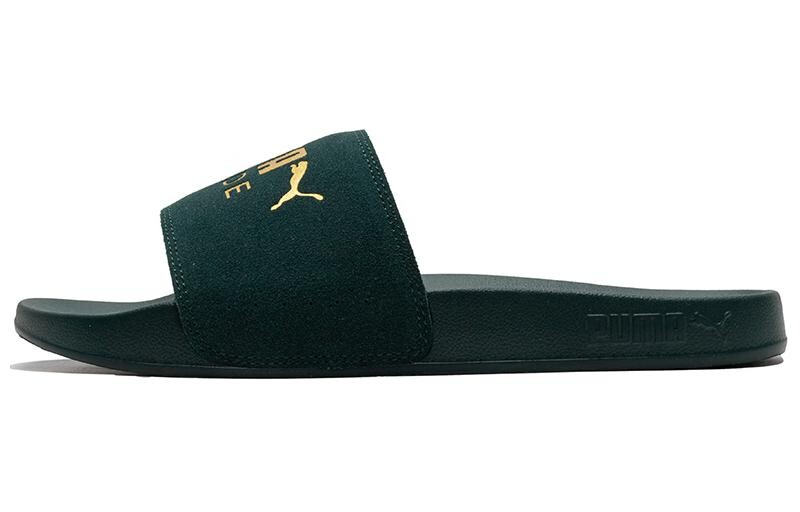 Шлепанцы Puma Leadcat унисекс, Pine green-gold