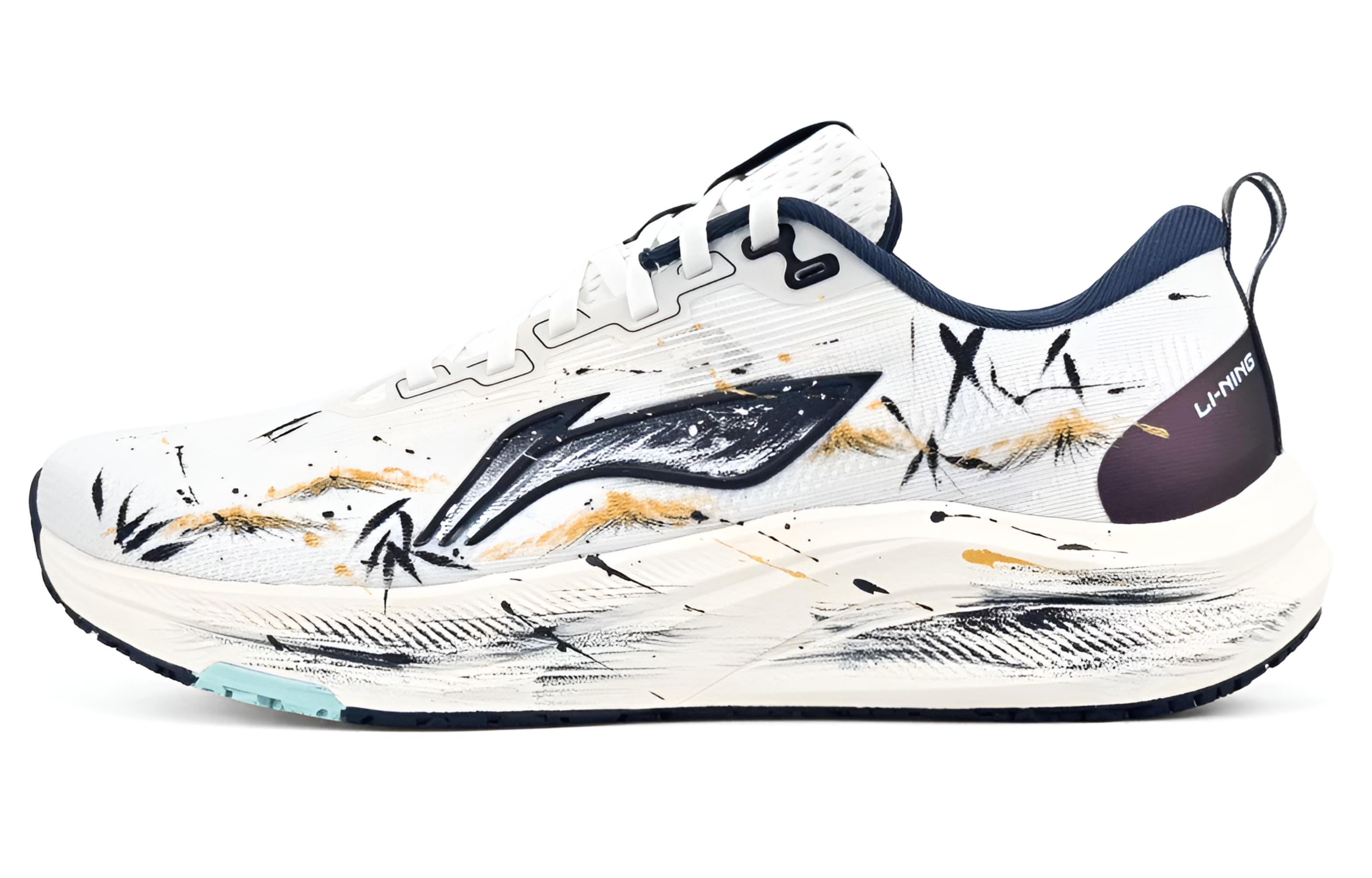 

LINING Red Hare 8 кроссовки для бега мужские low top белые