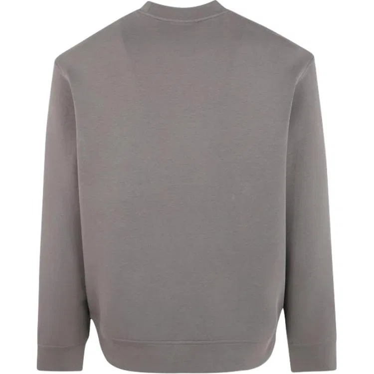 Свитшот из хлопка с накладными карманами EMPORIO ARMANI, Gray — фото 3