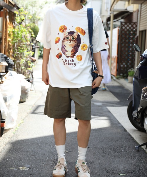 

Футболка с коротким рукавом, анималистический принт, серия Hook Bakery, белый