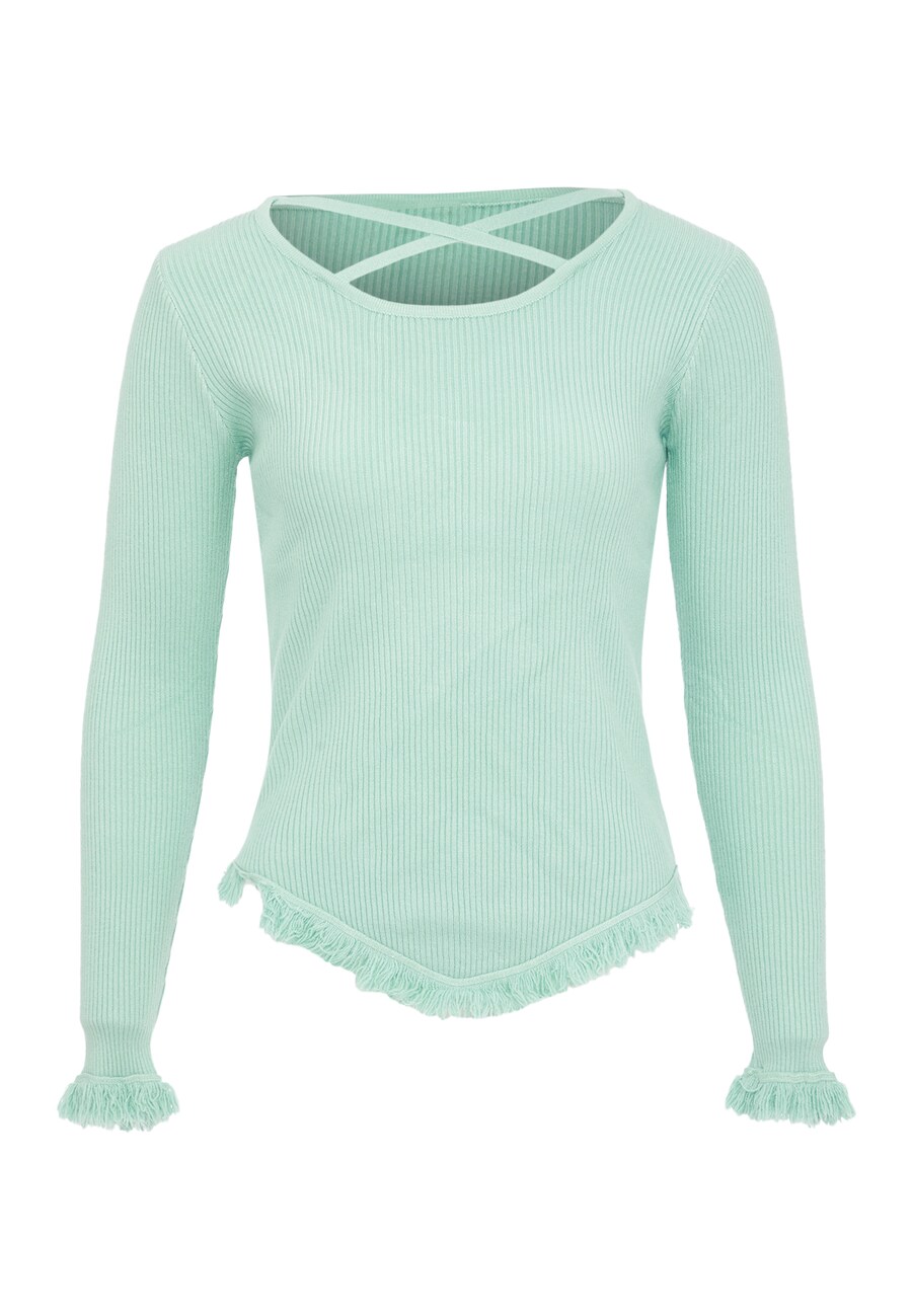 

Тонкий вязаный свитер qisha Sweater, синий