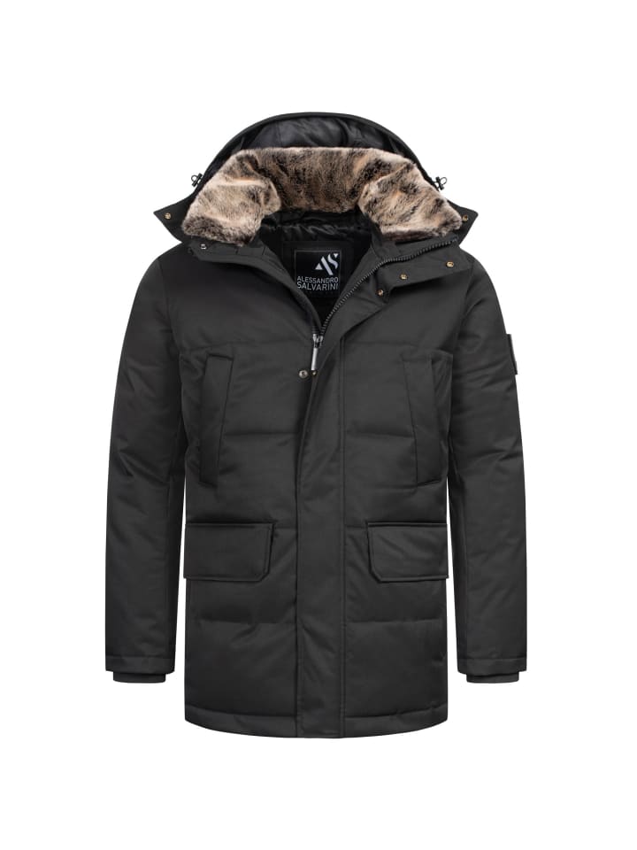 

Зимняя куртка AS-456 черного цвета Alessandro Salvarini