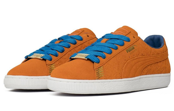 Кроссовки suede classic nyc casual shoes orange/blue Puma, оранжевый — фото 3