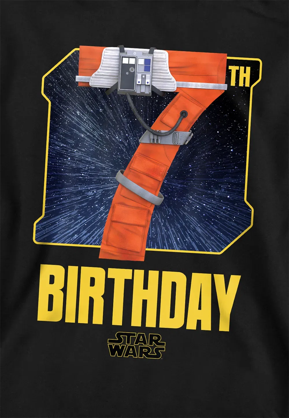 Детский худи Star Wars X-Wing Pilot, черный, Disney, черный — фото 2
