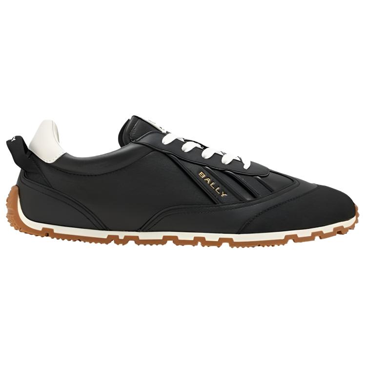 Bally Мужские низкие повседневные кроссовки из телячьей кожи, черный — фото 3