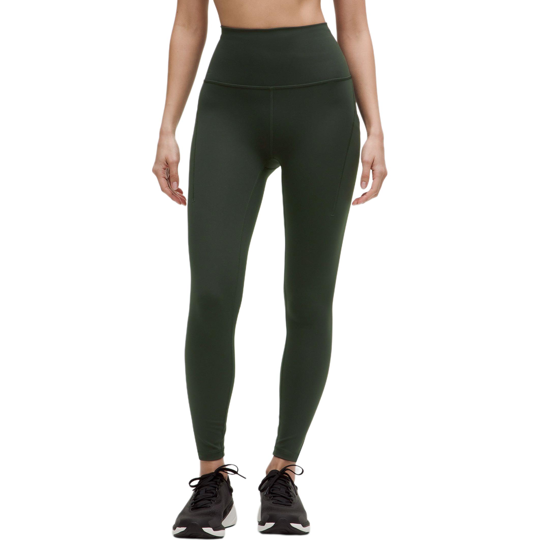 

Женские спортивные брюки Wunder Train Lululemon, черный Pine/черный