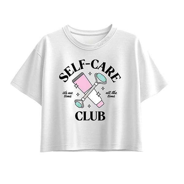 

Футболка Boxy для девочек 7-16 лет Self Care Club Licensed Character, White