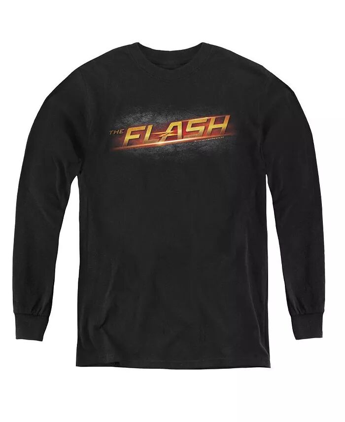 

Свитшот с длинным рукавом с логотипом для мальчиков Flash, черный