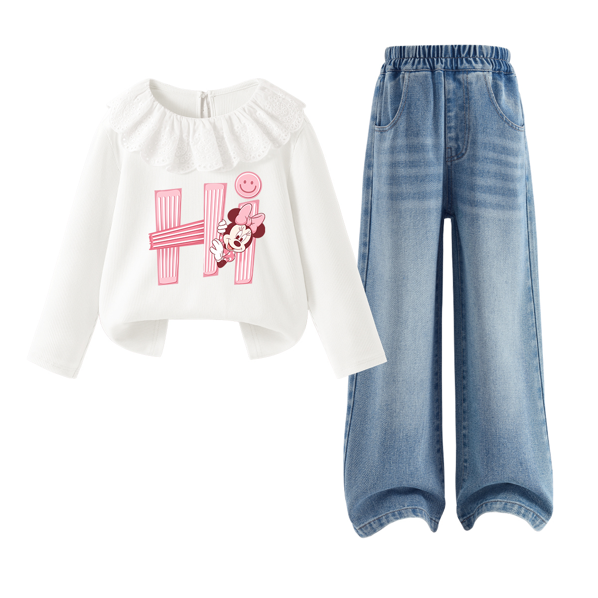 

Детская повседневная спортивная одежда Disney, светло-голубой