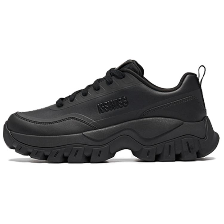 

K·SWISS KSWISS противоскользящие износостойкие низкие повседневные туфли мужские черные