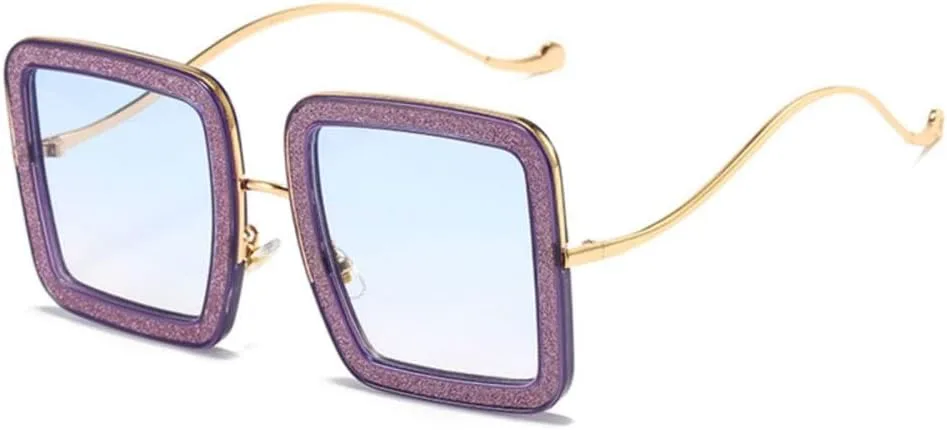 

Солнцезащитные очки MUTYNE Diamond Shiny Crystal Square Vintage Sunglasses Women Oversized Fashion Sun Glasses UV400 UV400 Shades Eyewear Female Trendy, 4