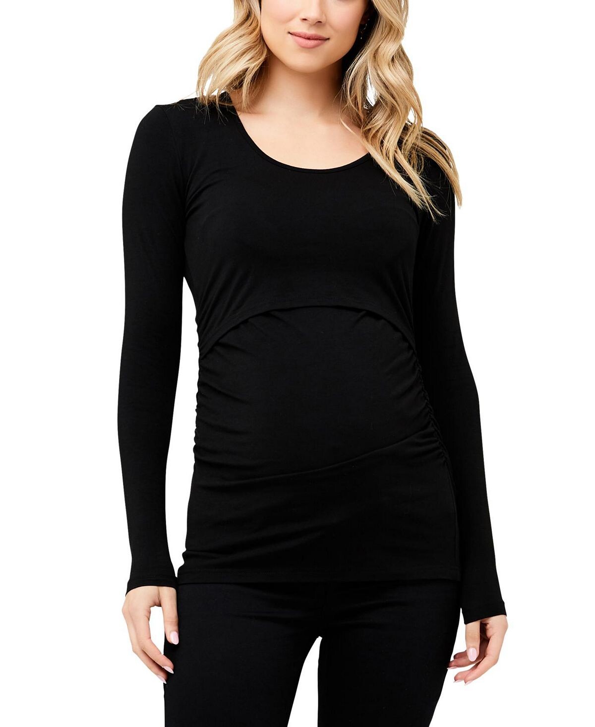

Топ для кормления грудью из органического хлопка для беременных Ripe Maternity, черный