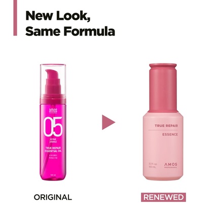 Термозащитное масло для волос True Repair Hair Oil Visibly Smooths Amos Professional — фото 2