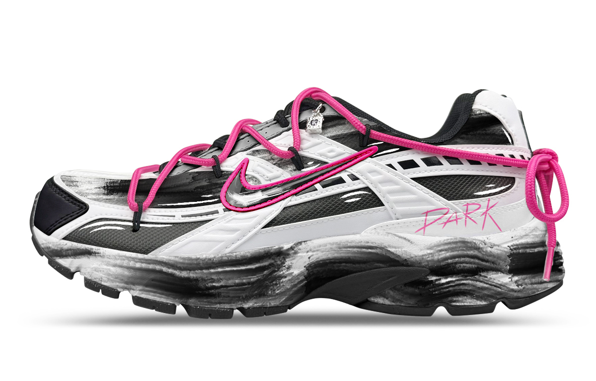 

Nike Кроссовки Initiator Low top Casual City Commute Running Shoes Men's Black White